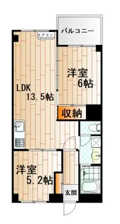 城野駅前ビル【4階】の間取り