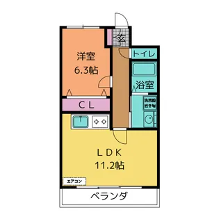 プランドール【1階】の間取り