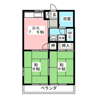 ファミールハイツA【2階】の間取り