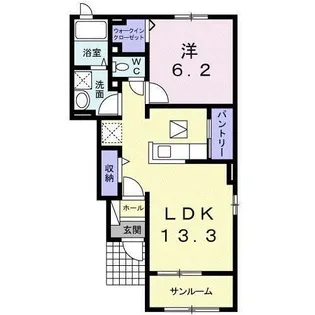 サングレイスA【1階】の間取り