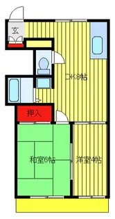 プリベイル柏【1階】の間取り