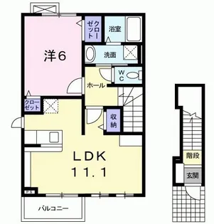 チェリーシェード【2階】の間取り