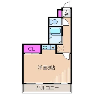 神奈川県川崎市中原区木月2【マンション】の間取り