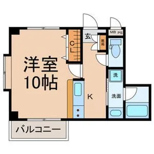 愛知県名古屋市中村区千原町【マンション】の間取り