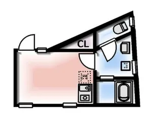 コミチテラス大岡山【1階】の間取り