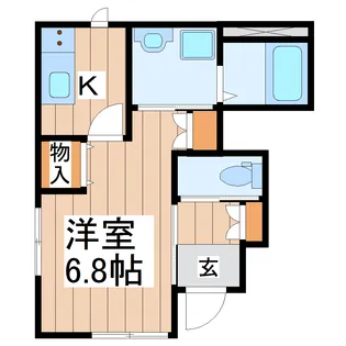 アビタシオン郡山【1階】の間取り