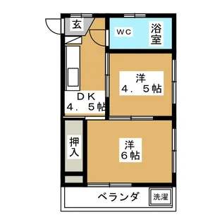 東京都大田区新蒲田2【マンション】の間取り