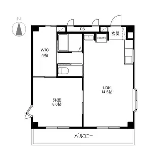 ジュネパレス栗田【1階】の間取り