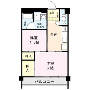 メゾングリーン【1階】の間取り