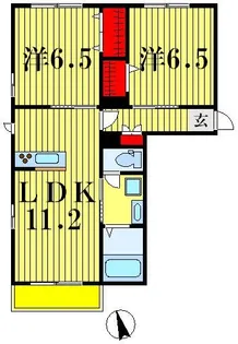 プロムナード【2階】の間取り