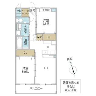 SYマンション【1階】の間取り