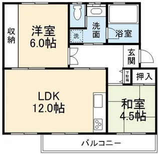 寺尾台団地【2階】の間取り