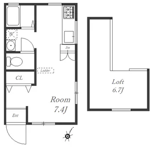 フォレストテラス【2階】の間取り