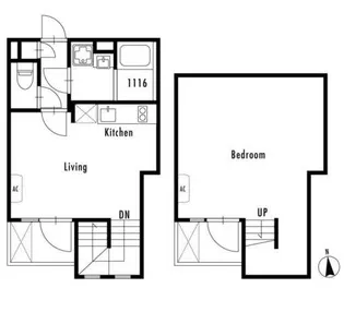 プライマル東新宿の間取り