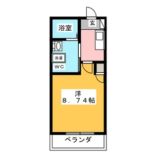 アノンテラス枡形【2階】の間取り