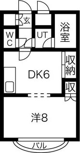 MAJESTIC水車町【2階】の間取り