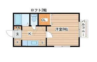 ハイネス小田原【1階】の間取り