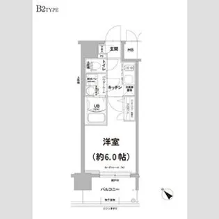 エスリード天王寺町北【9階】の間取り