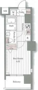 ドゥーエ大森【11階】の間取り