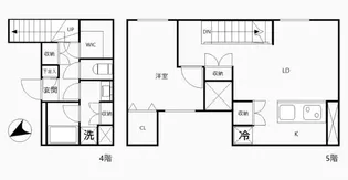 CREAL江戸川橋【5階】の間取り