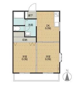 リリーハイツ【2階】の間取り
