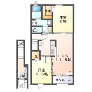 クラウディア-A【2階】の間取り