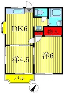 シャルムH・H【2階】の間取り