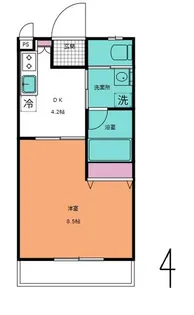 デルタ六町【2階】の間取り