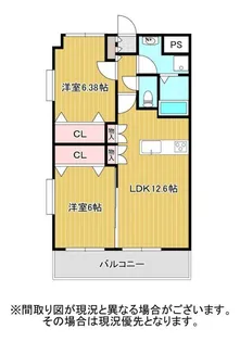 GRAN-S岡町【2階】の間取り