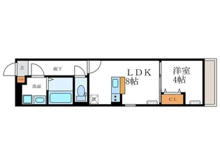 KRM RESIDENCE NAGAOKATENJIN【3階】の間取り