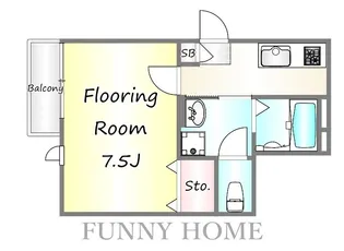 Copley Plaza 弦巻【1階】の間取り