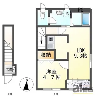 ラヴィエール【2階】の間取り