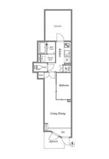 ルクレ目白西坂【1階】の間取り