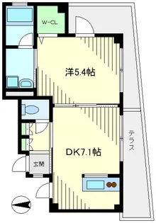 リヴェールシャトー【1階】の間取り