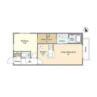 エーデルコート吉祥寺【1階】の間取り