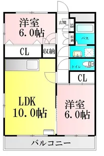 BAU柳生【2階】の間取り