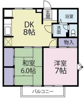 エクセレントサンハイツ1【2階】の間取り