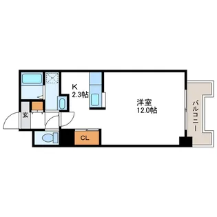 スカイパレスN18【6階】の間取り