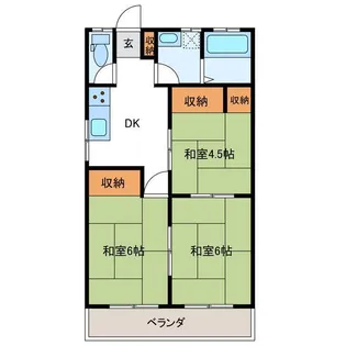 桜田コーポI【2階】の間取り