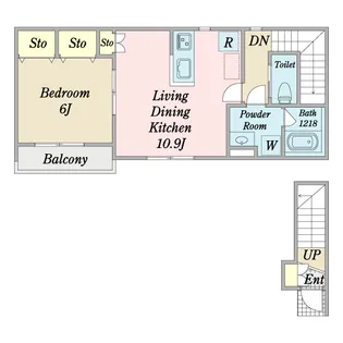 フリージュ鎌倉【2階】の間取り