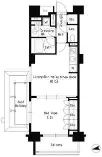 パークアクシス文京ステージ【3階】の間取り