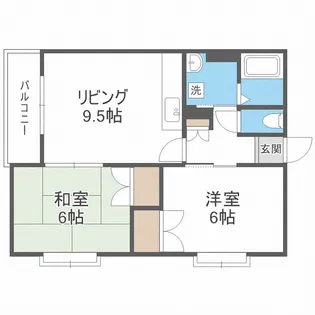 サンハイツ札幌オリオン【2階】の間取り