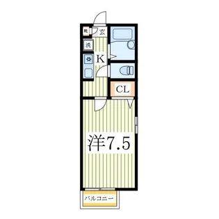 レインボーハイツ【2階】の間取り