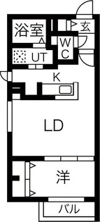 ブランシャールALAIN菊水【2階】の間取り