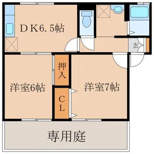 ビューテラス旭原 A棟【1階】の間取り