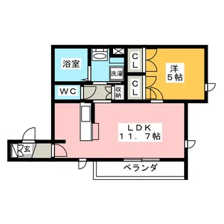 ヴィクトワール【2階】の間取り