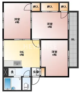 エレガンスレピュート【2階】の間取り