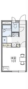 レオパレスエミライズ【2階】の間取り
