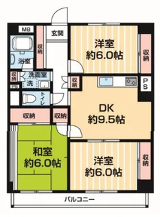 カーサシンエイ【3階】の間取り
