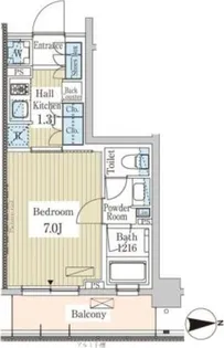 パークアクシス高田馬場テラス【4階】の間取り